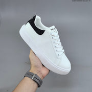 Prada Cloudbust Thunder Low-Top Sneakers, White and Black