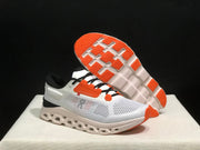 On Cloudstratus 3 Running Shoes in White and Orange