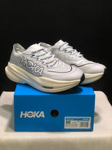 HOKA Mach X 2 Running Shoes in White and Gray