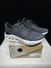 On Cloudsurfer Trail Black and White Trail Running Shoes