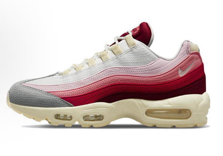 Nike Air Max 95 Grey, Pink and Red Sneakers