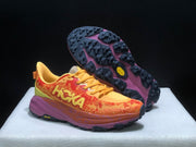 HOKA Speedgoat 6 Trail Running Shoes, Orange and Yellow