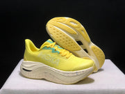 HOKA Skyward X Running Shoes in Yellow and Aqua