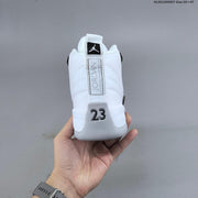 Jordan Air Jordan 12 Retro High Barons White Grey Sneakers