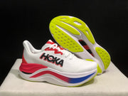 HOKA Skyward X Running Shoes, White Red Blue