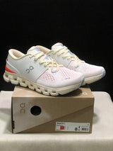 On Cloud X 4 Ivory Salmon Running Sneakers