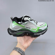 Balenciaga Triple S 2.0 Sneakers in White and Green