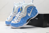 Nike Air Foamposite One Hardaway Blue and White Sneakers