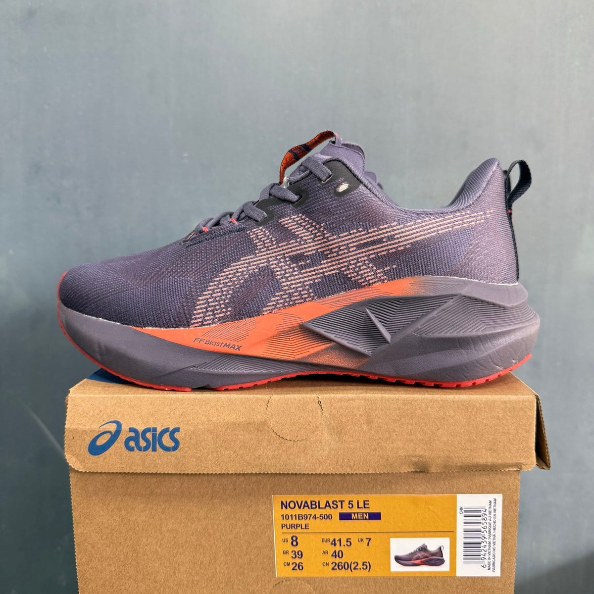 ASICS NOVABLAST 5 L.E. Running Shoes, Gray Purple