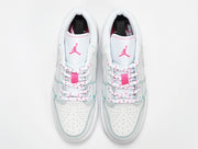 Jordan 1 Low White Pink Sneakers Style 554723-101