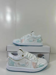Jordan Air Jordan 1 Low Steam Puppet Sneakers White Blue FN8901-164