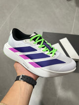 Adizero Lightstrike Pro Running Shoes White Purple Green