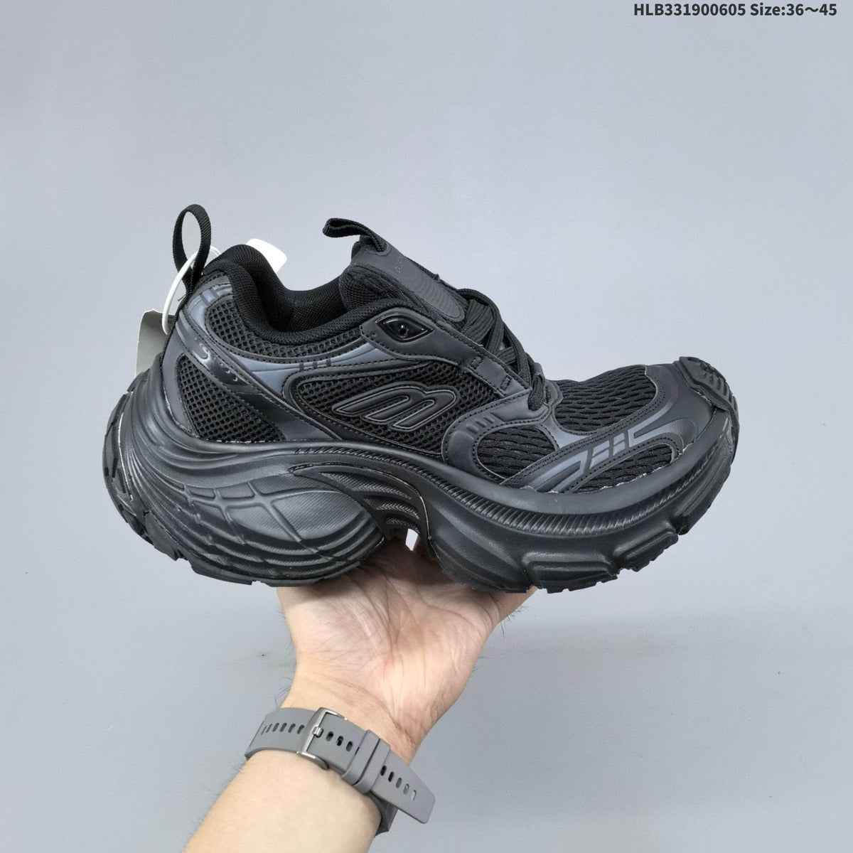 Balenciaga 3XL Sneakers in Black Mesh
