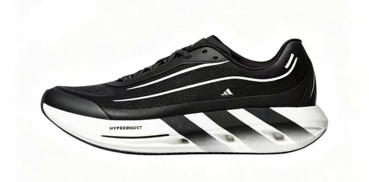 Adidas Hyperboost Lite Low-Top Running Shoes Black and White