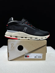 On Cloudnova 2 Sneakers Black and Red