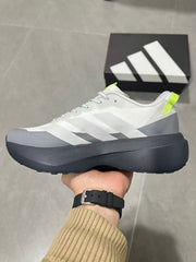 Adidas Lightstrike Pro Running Shoes White Grey Neon