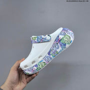 Crocs Classic Platform Clogs with Butterfly Print