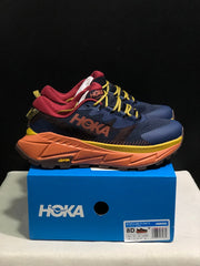 HOKA Skyline Float X Trail Sneakers Navy Orange
