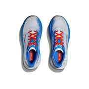 HOKA Mach 6 Road Running Shoes in White and Blue