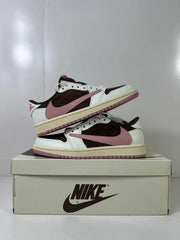 Jordan 1 Low Travis Scott Brown White Pink DZ4137-206