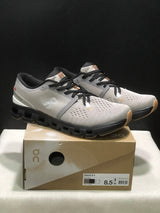 On Cloud X 4 Sneakers in Fog and Black