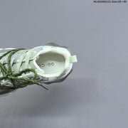 GGCC Low-Top Chunky Sneakers in Green and White