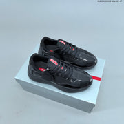 Prada America's Cup Low-Top Sneakers, Patent-Style Colorways