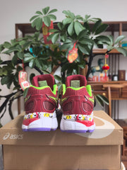 ASICS GEL-NIMBUS 16 Sneakers, Burgundy and Lime