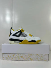Jordan Air Jordan 4 Vivid Sulfur Sneakers White Yellow AQ9129-101