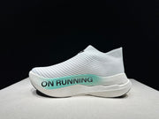 On Cloudboom Strike LS Running Shoes White Light Green