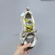 GGCC G26U8612 Women's Retro Chunky Sneakers, Gray and Yellow