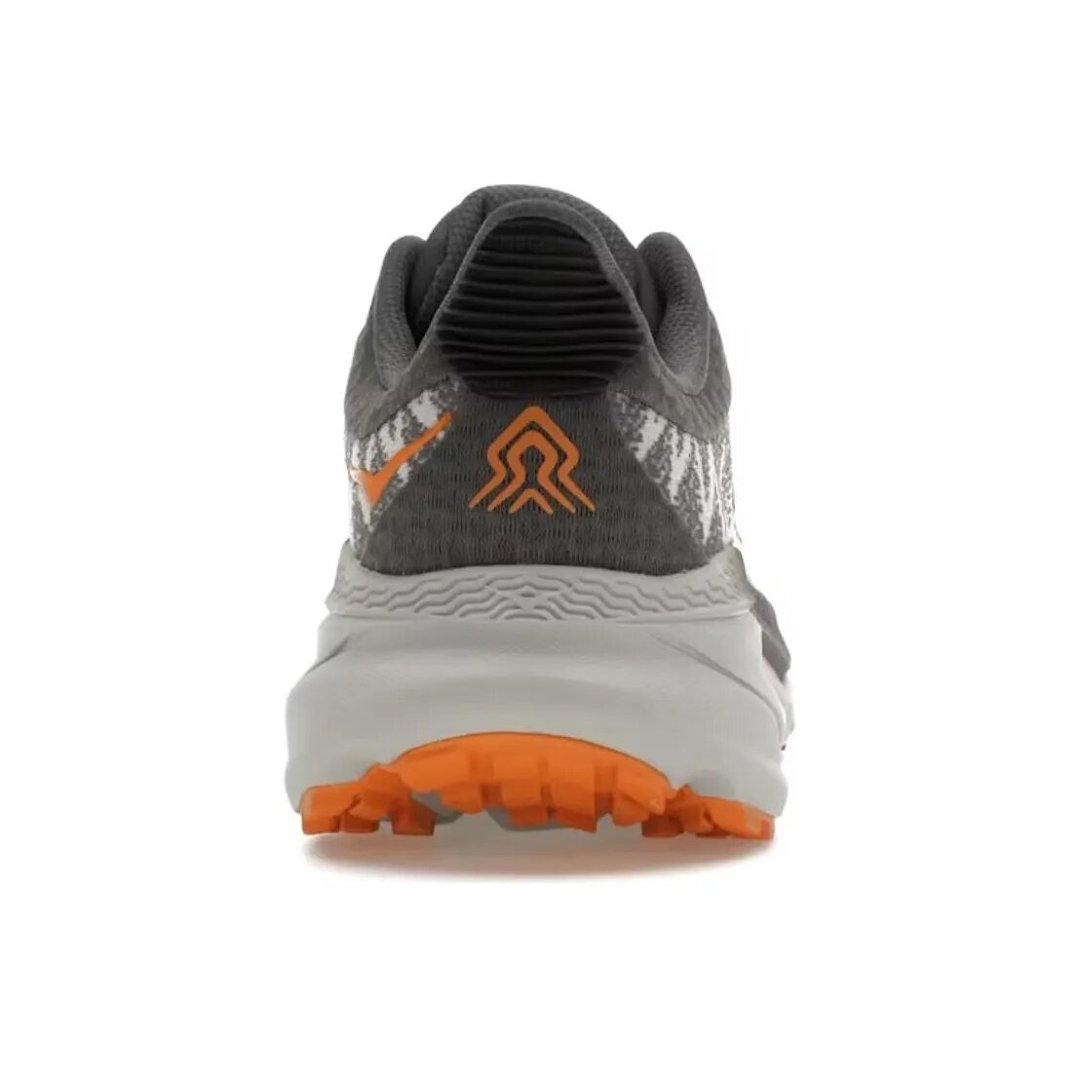 HOKA Challenger 7 Trail Running Shoes Gray Orange