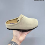 Birkenstock Suede Clog Mule in Tan or Cream