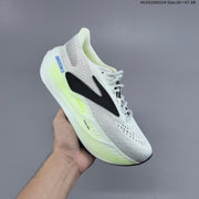 Brooks Glycerin Max Running Shoes, White and Lime