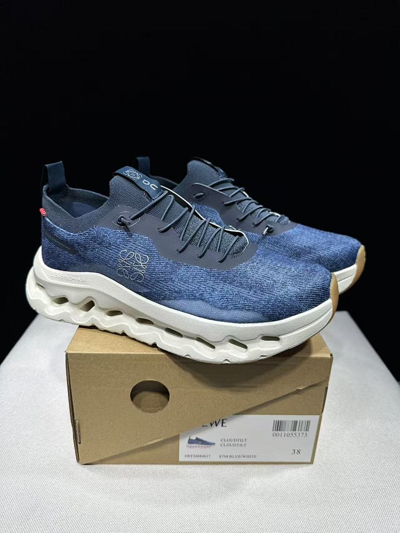 On x LOEWE Cloudtilt Sneakers in Denim Blue