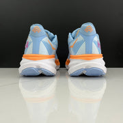HOKA Clifton 9 Blue and Orange Running Shoes