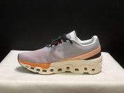On Cloudmonster 2 Running Shoes, Gray and Peach