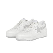 BAPE STA Low Sneakers in White and Grey