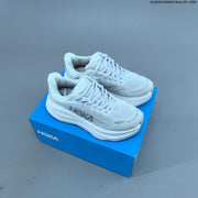 HOKA Bondi 9 Low-Top Running Shoes, White, Style 1162012