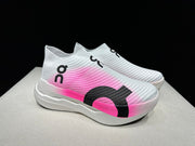 On Cloudboom Strike LS White/Pink Running Sneakers