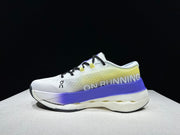 On Cloudboom Max Running Shoes, White Yellow Purple