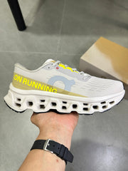On Running Cloudmonster Running Shoes, Ivory Yellow