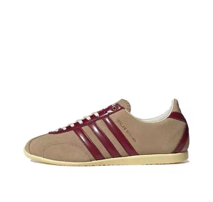 adidas x Wales Bonner GY5750 Sneakers in Tan and Burgundy