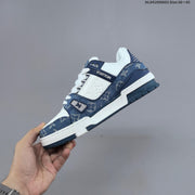 Louis Vuitton Low-Top Sneakers in Black or Blue and White