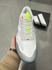 Adidas Lightstrike Pro Running Shoes White Grey Neon
