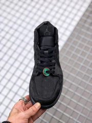 CLOT x Air Jordan 1 Mid Fearless Black Sneakers