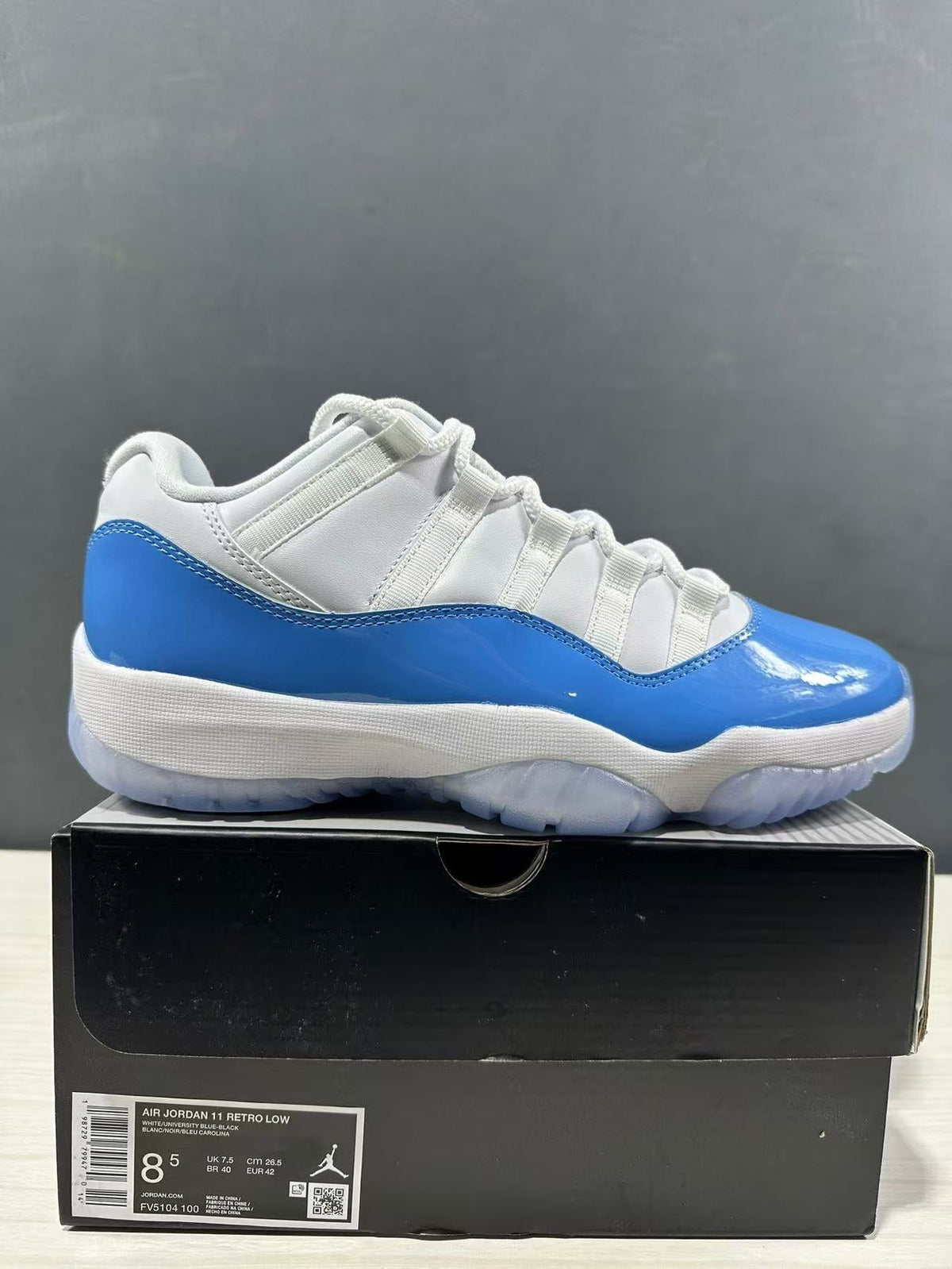 Jordan Air Jordan 11 Retro Low UNC Blue Sneakers FV5104-100