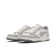 A BATHING APE BAPE Court Sta Low Sneakers White Grey