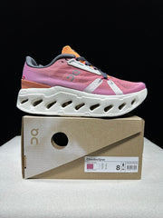 On CloudEclipse Running Shoes in Pink and White
