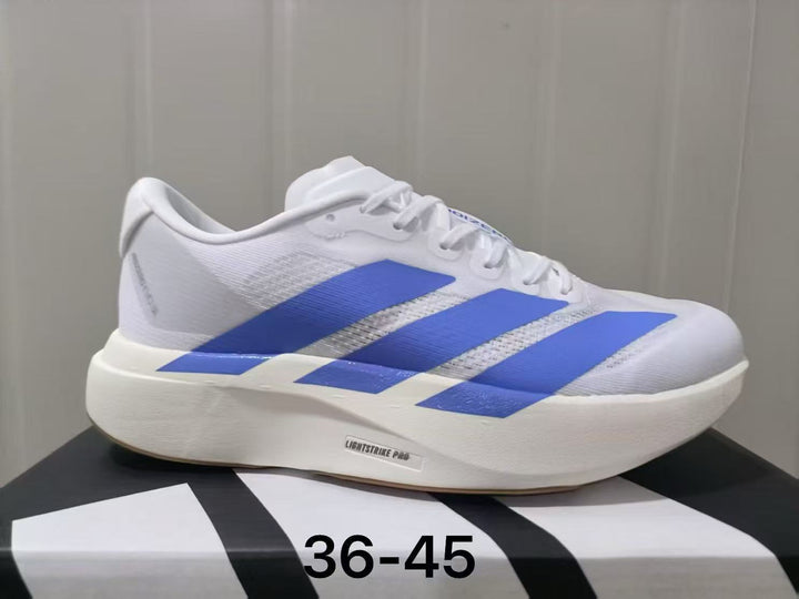 adidas Adizero Running Shoes White and Blue